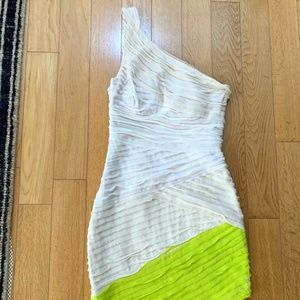 Bebe Multi Colored Assymetrical Dress